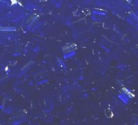 50g 5x4x2mm Transparent Cobalt Tile Beads